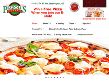 Tablet Screenshot of pizzolis.com